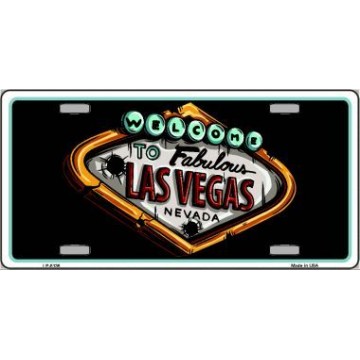 Welcome To Las Vegas Metal License Plate 